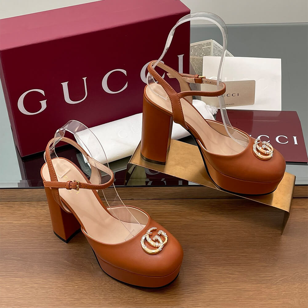 GUCCI Women s platform pump with Double G