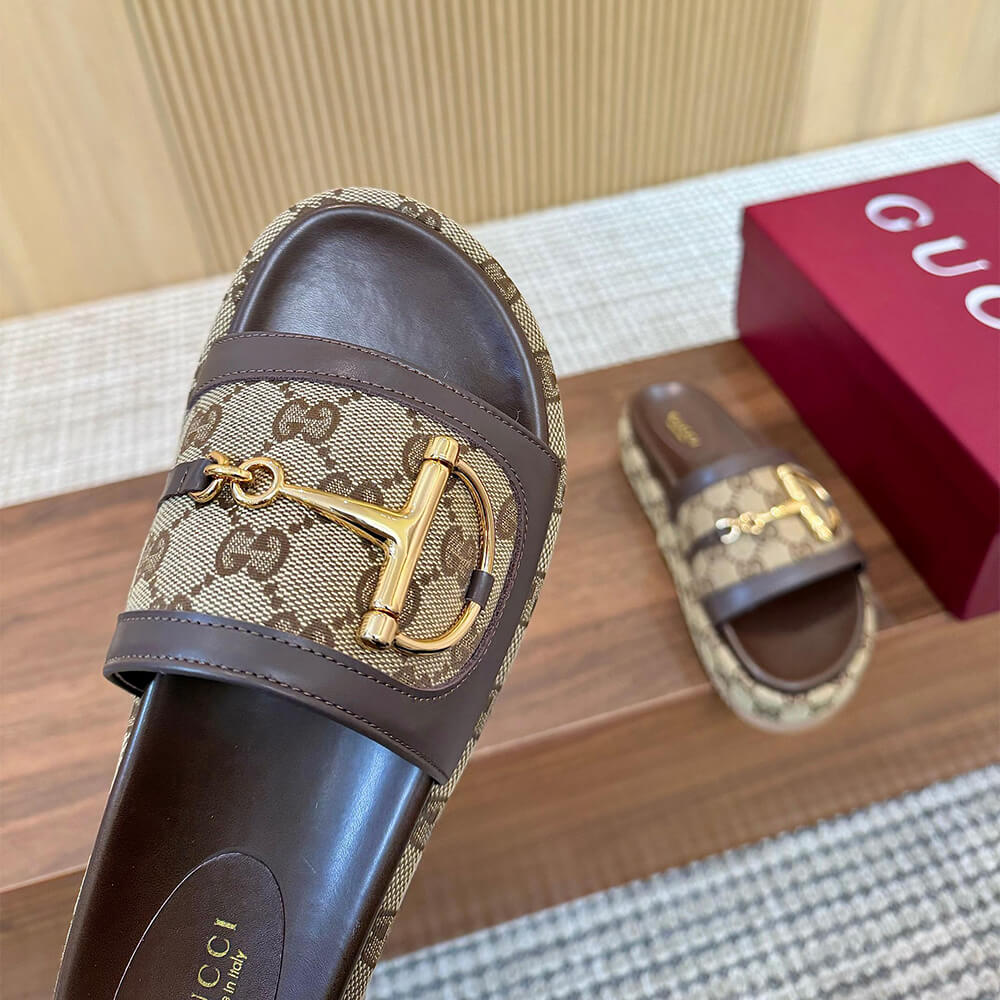 GUCCI Women s platform slide sandal