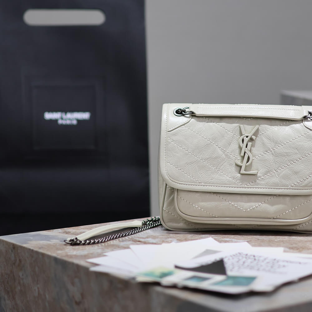 YSL NIKI baby in vintage leather(HIGH-END GRADE)