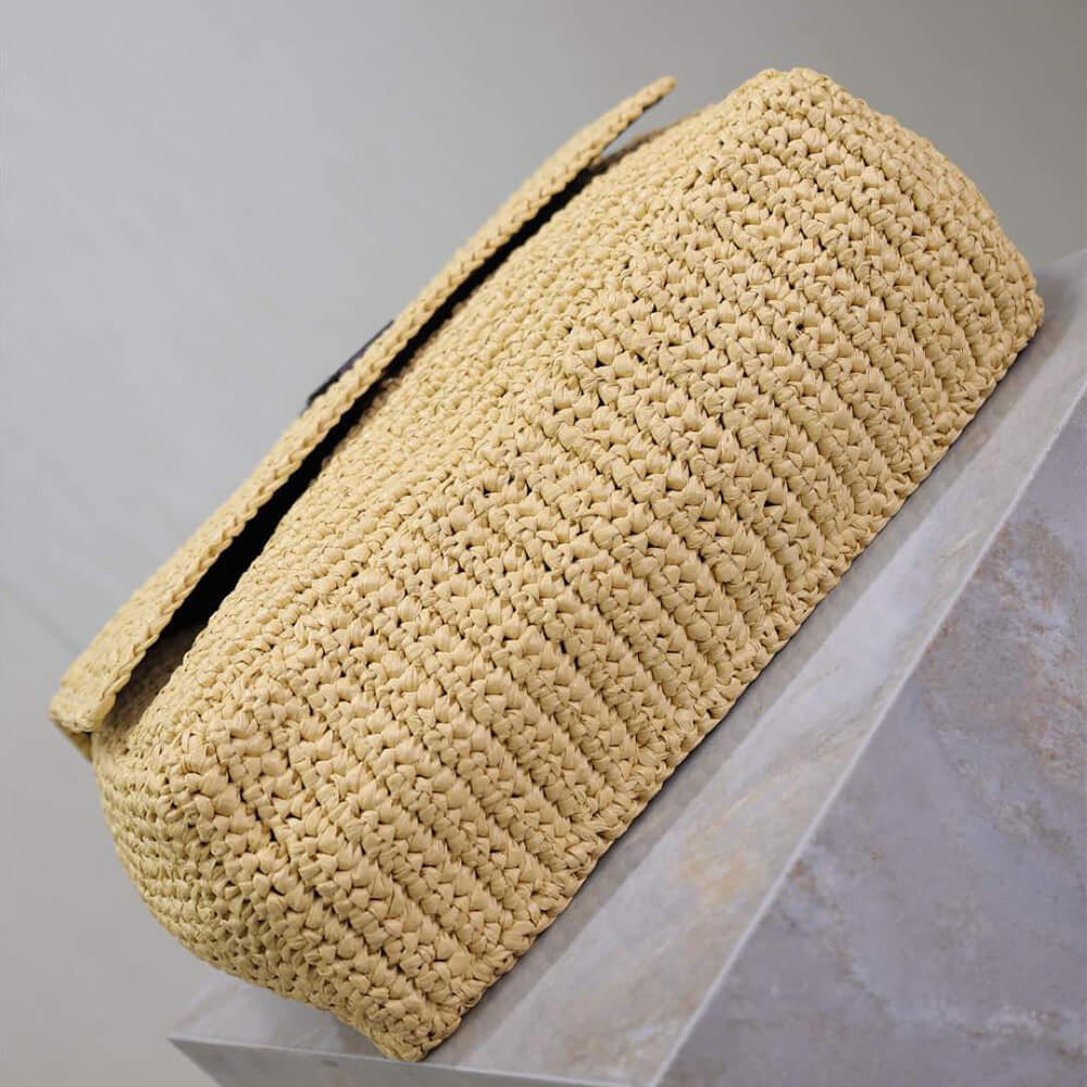 SAINT LAURENT NIKI CHAIN MEDIUM IN RAFFIA(HIGH-END GRADE)