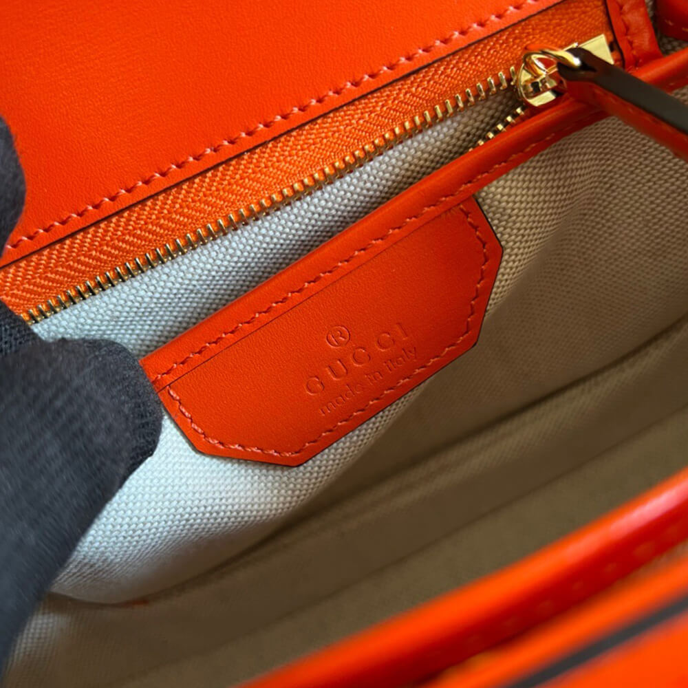 GUCCI BAMBOO 1947 JUMBO GG SMALL TOP HANDLE BAG