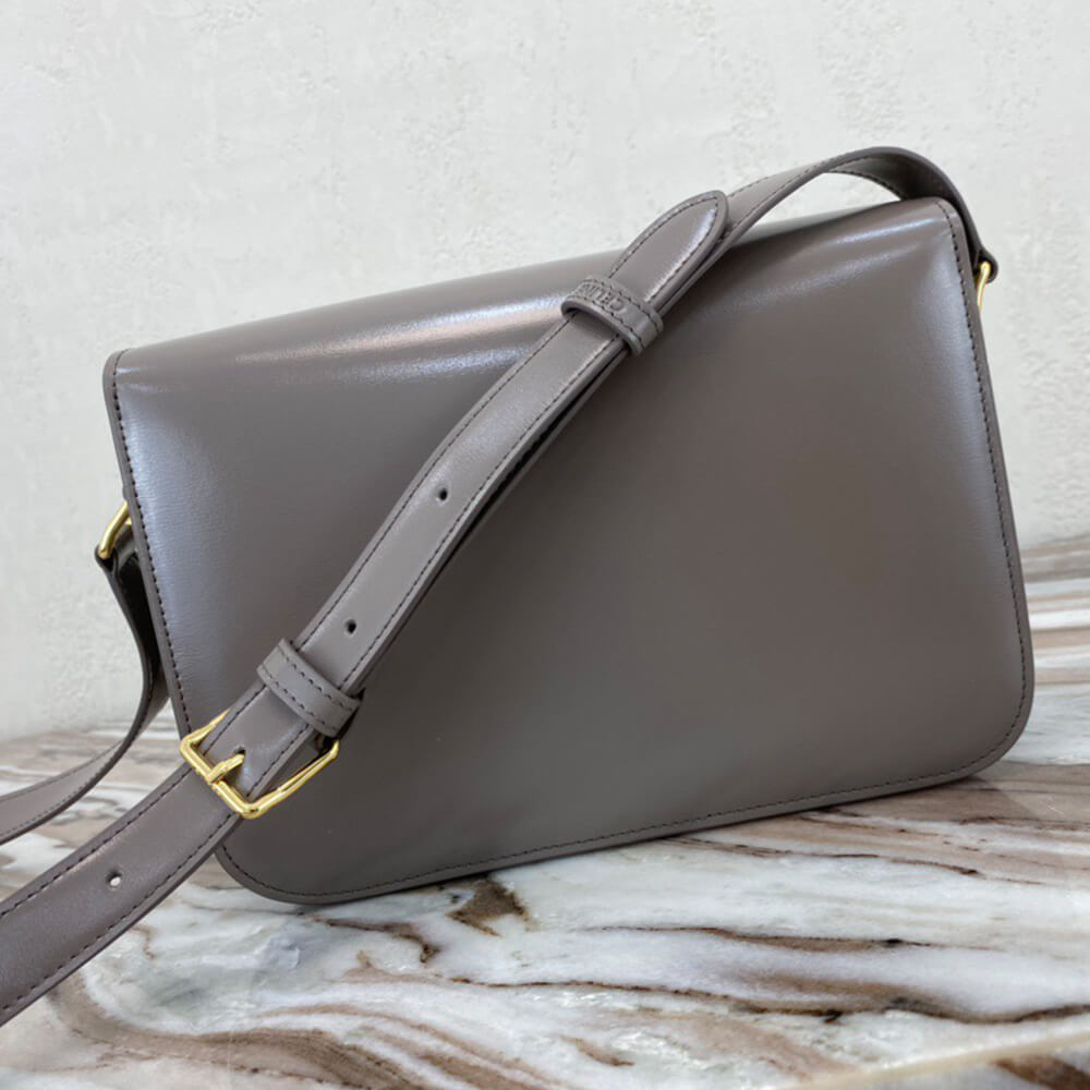CELINE CLASSIQUE TRIOMPHE BAG in shiny calfskin(HIGH-END GRADE)