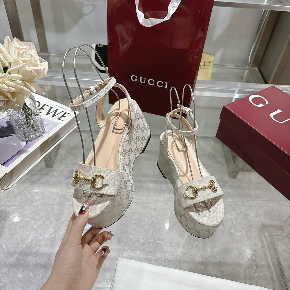 GUCCI Women s Horsebit flatform sandal