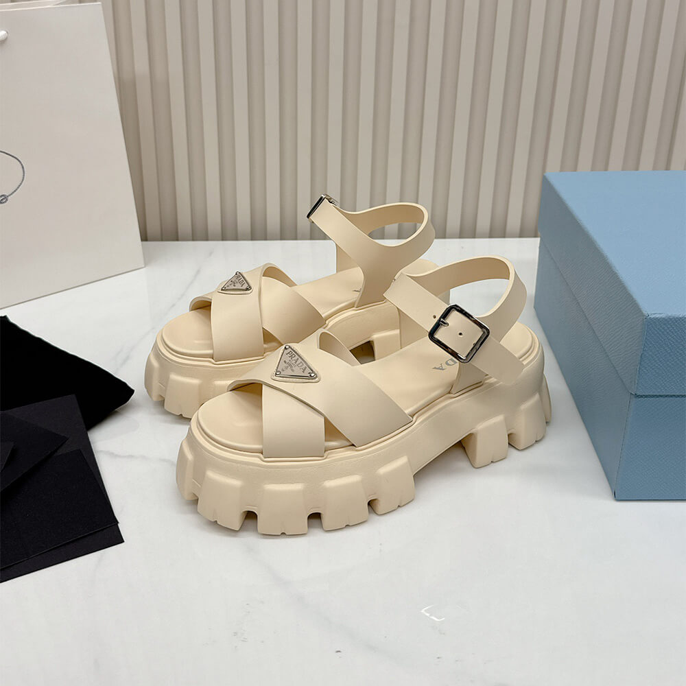 PRADA Monolith rubber sandals