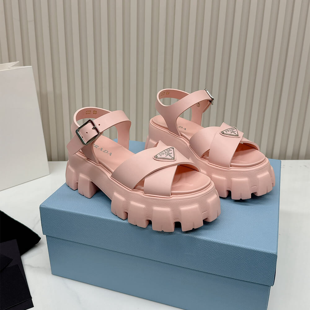 PRADA Monolith rubber sandals