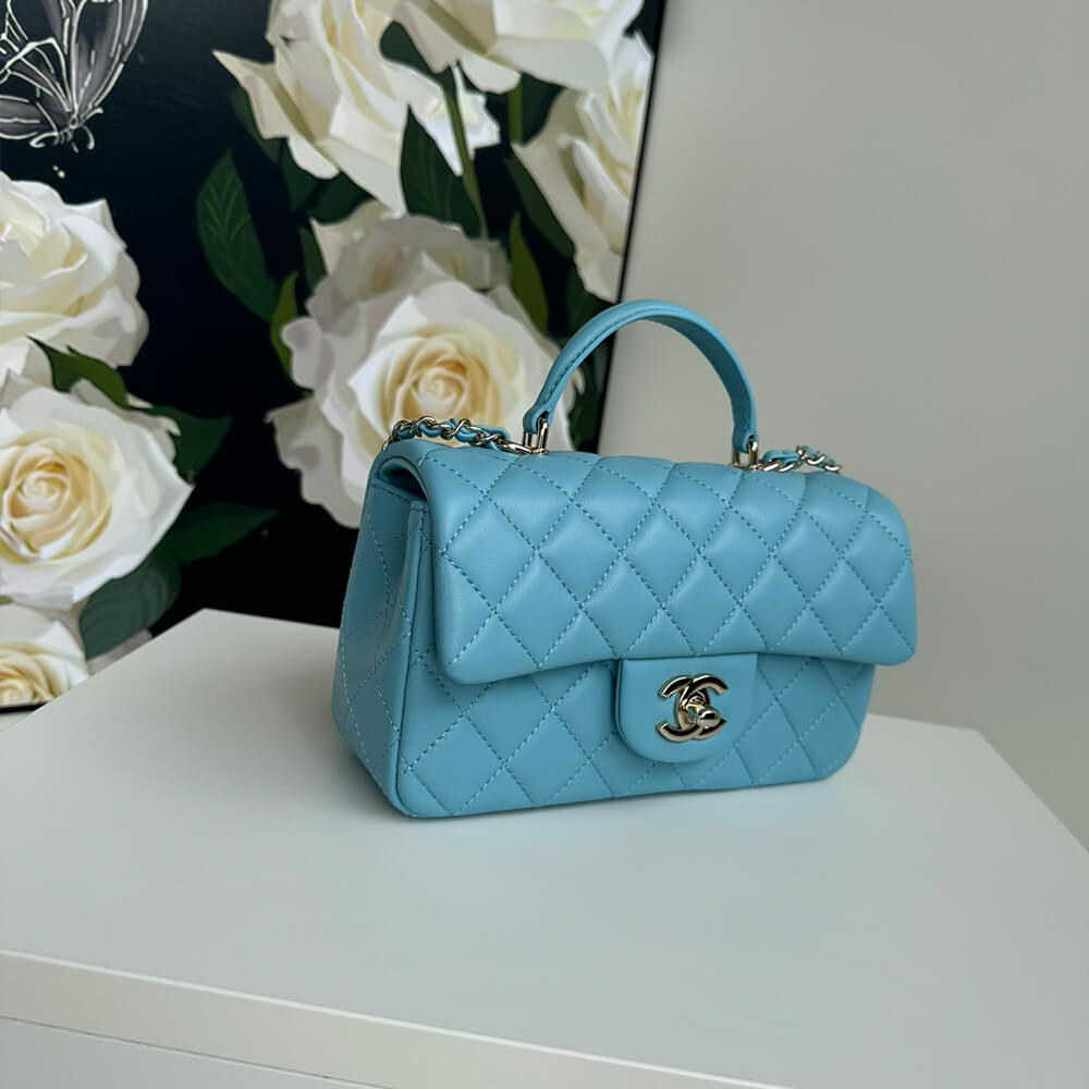 CHANEL Mini Classic Handbag With Top Handle