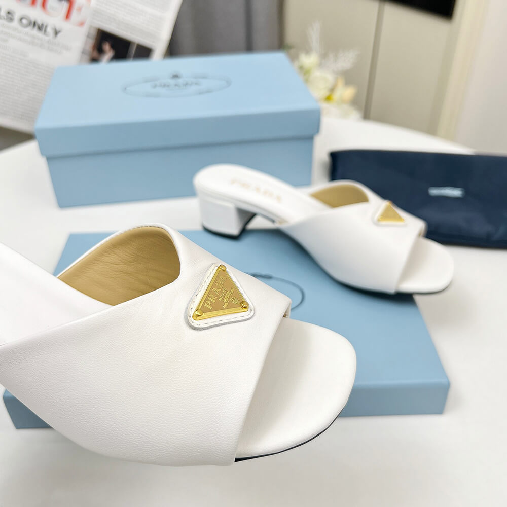 Prada Padded nappa leather sandals