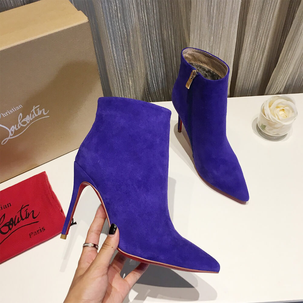 Christian Louboutin Suede Ankle Boots