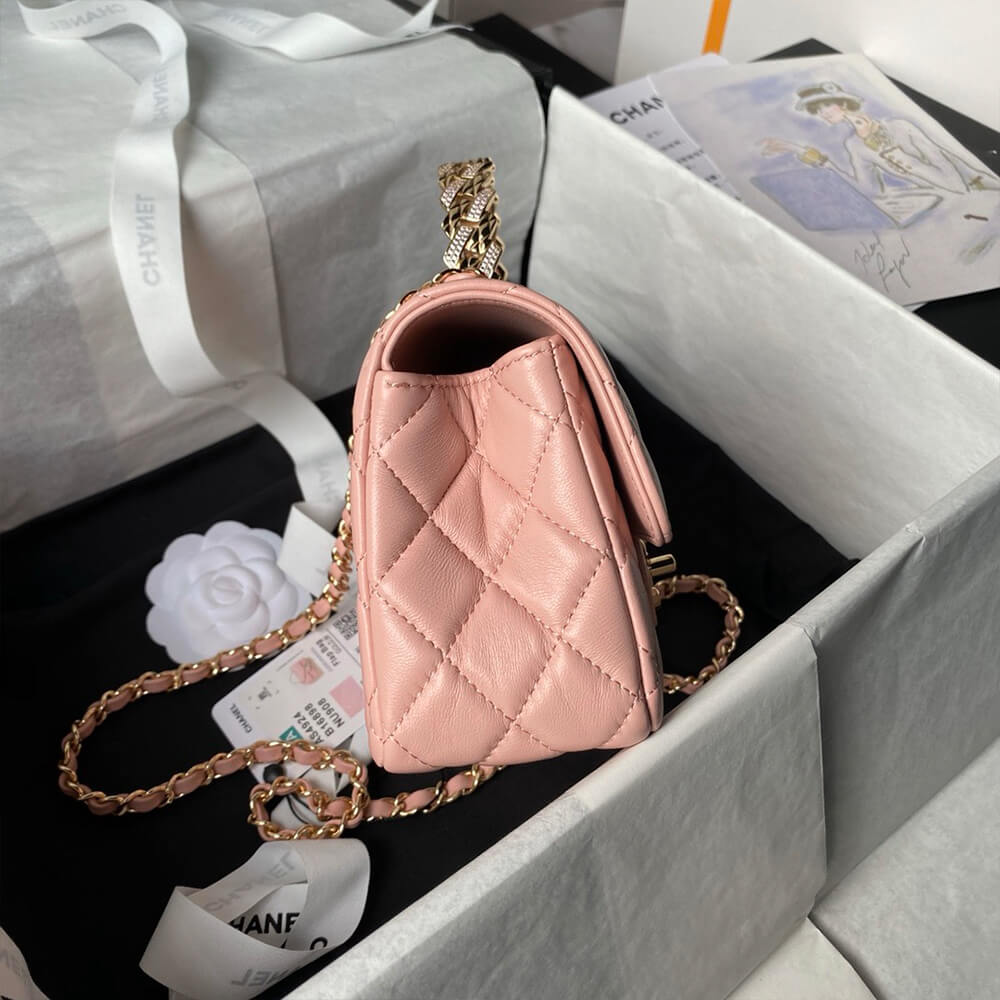 CHANEL Mini Flap Bag with Top Handle