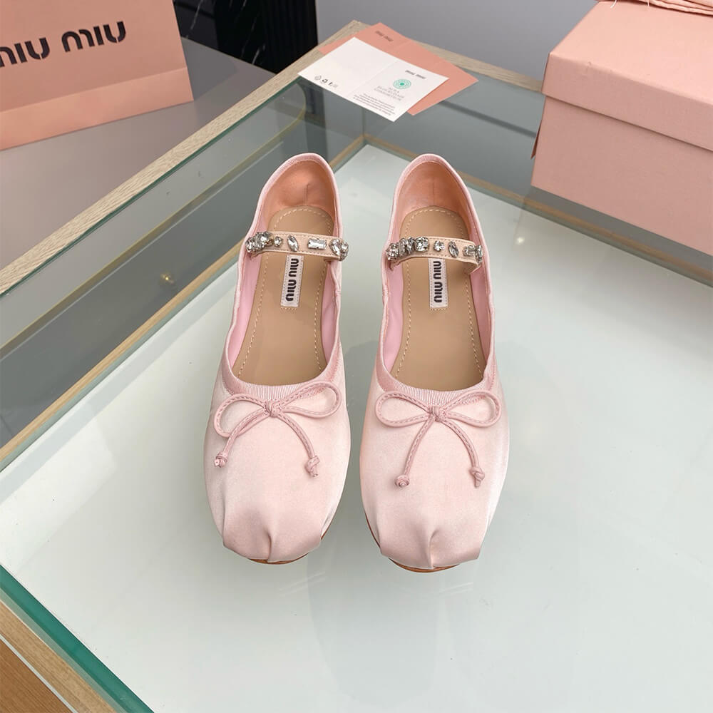 MiuMiu Satin ballerinas