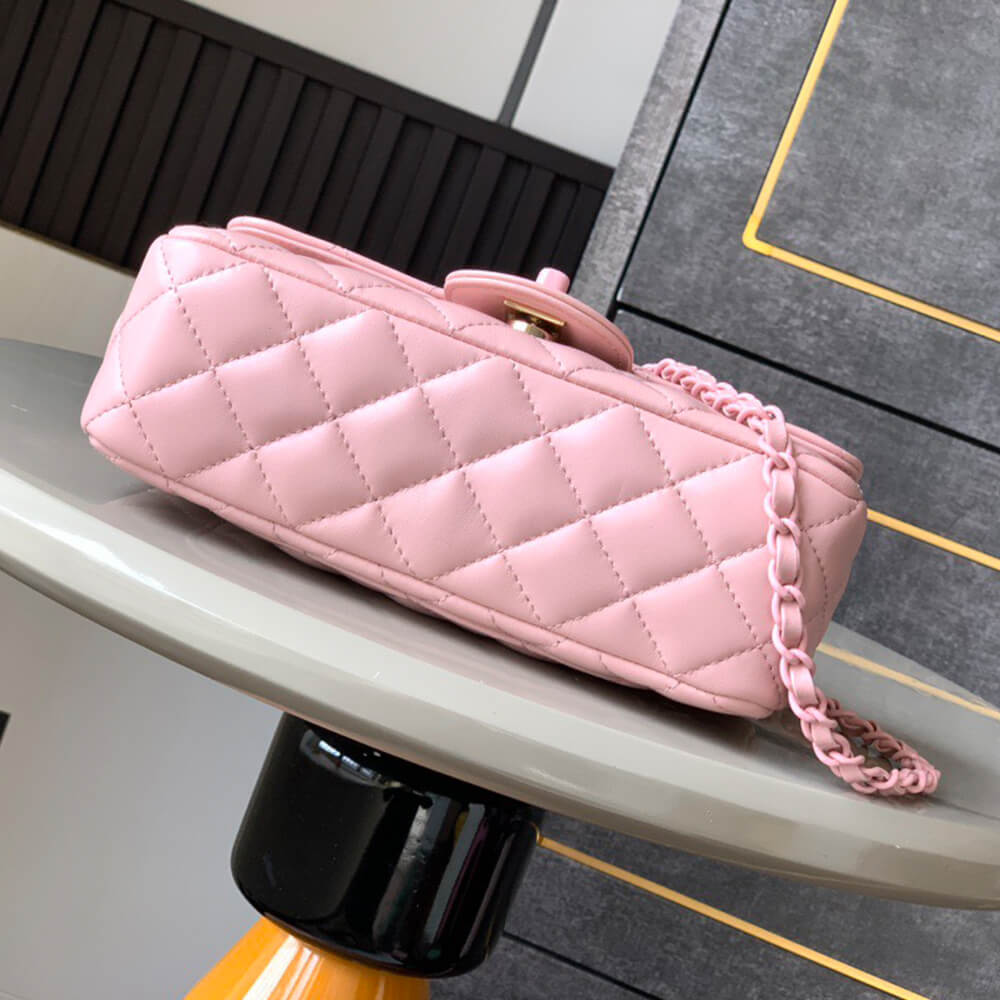 Chanel Mini Flap Bag with Top Handle(HIGH-END GRADE)