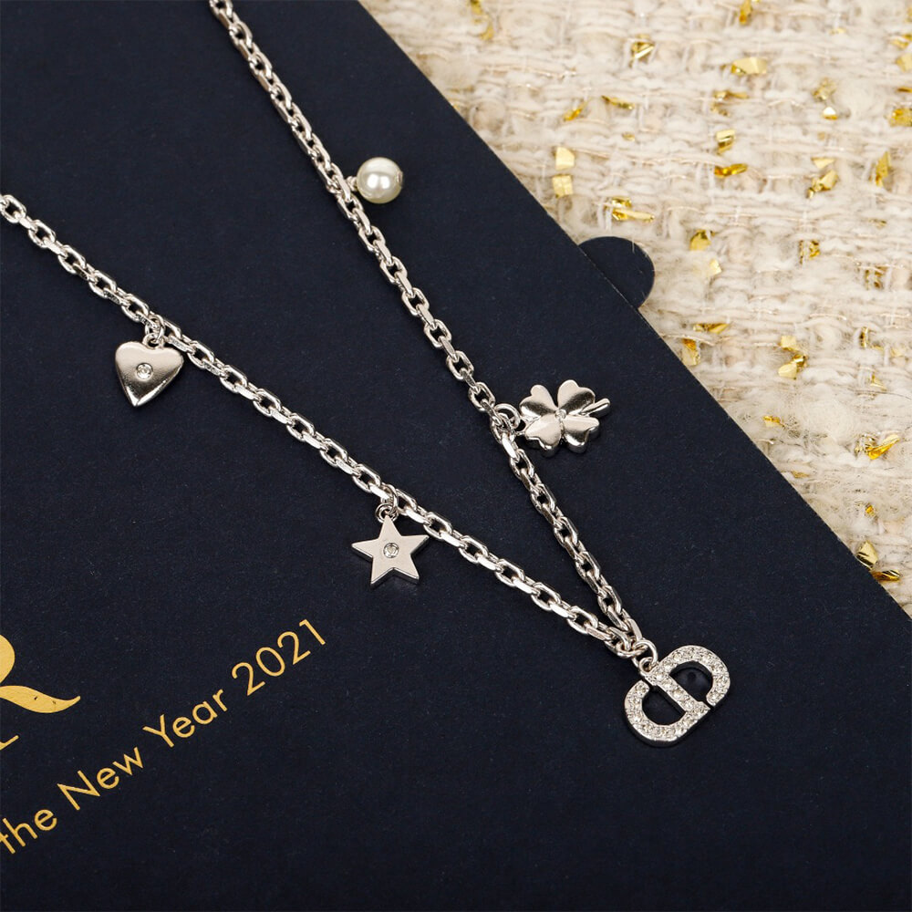 DIOR Petit CD Lucky Charms necklace