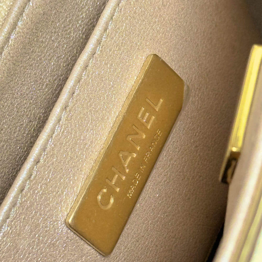 CHANEL Mini Flap Bag with Top Handle(high-end grade)