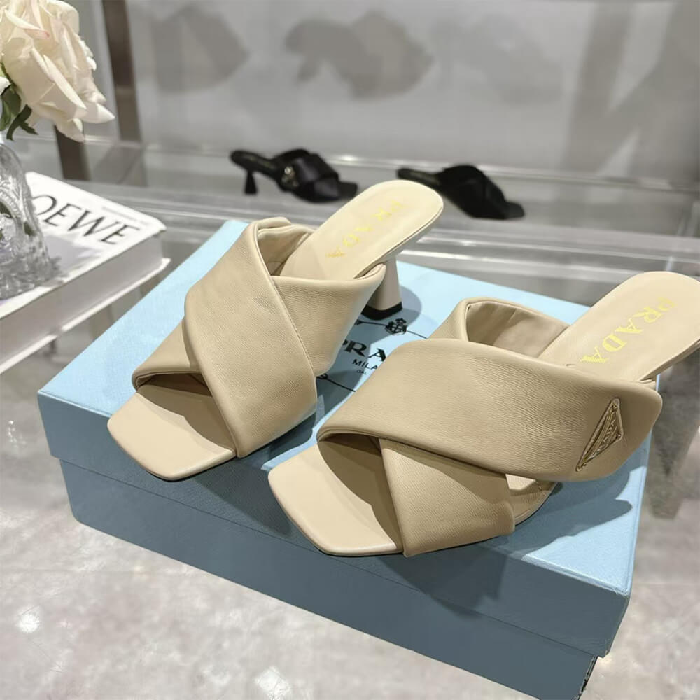 Prada Padded nappa leather sandals