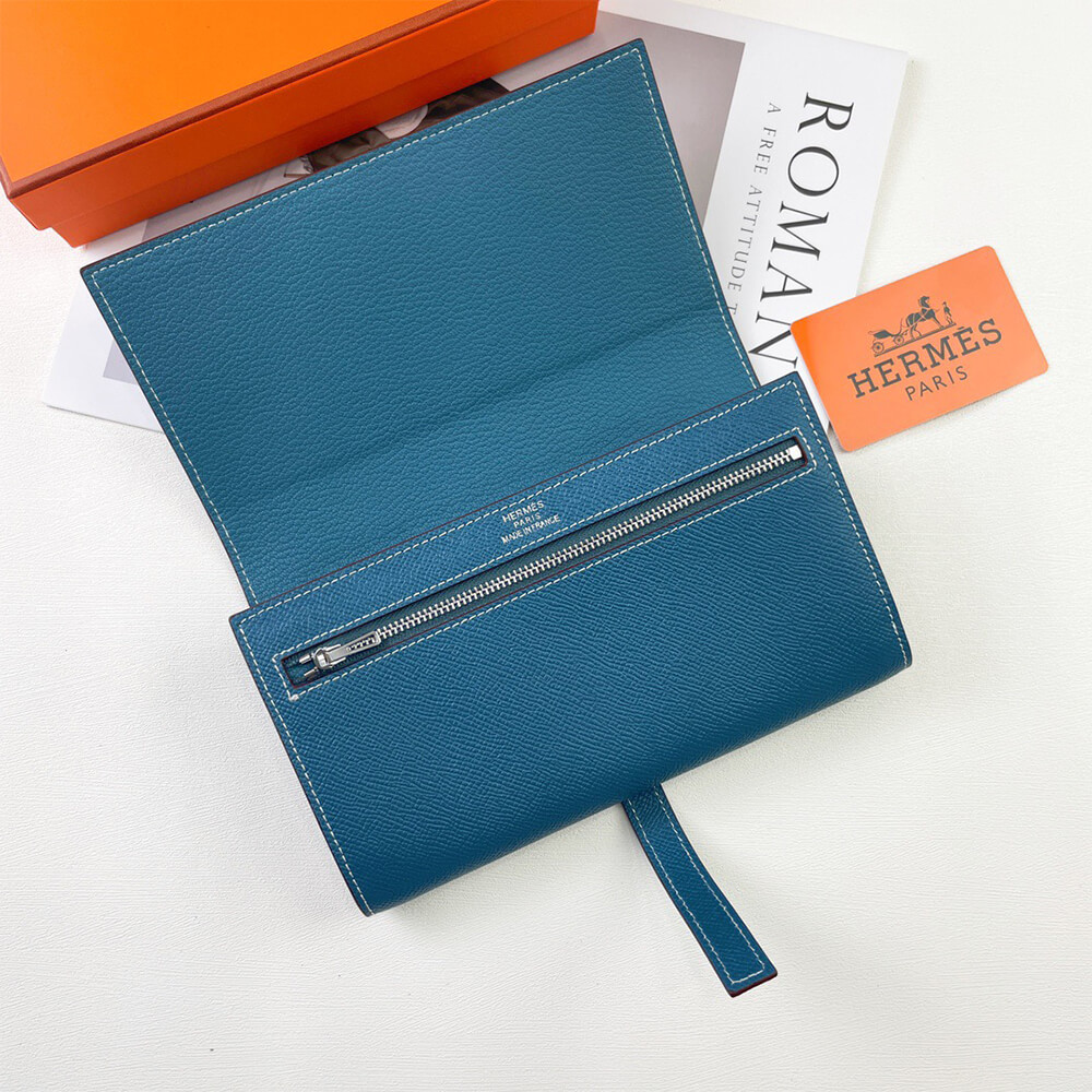 HERMES New H Passant Toutenmain wallet(HIGH-END GRADE)