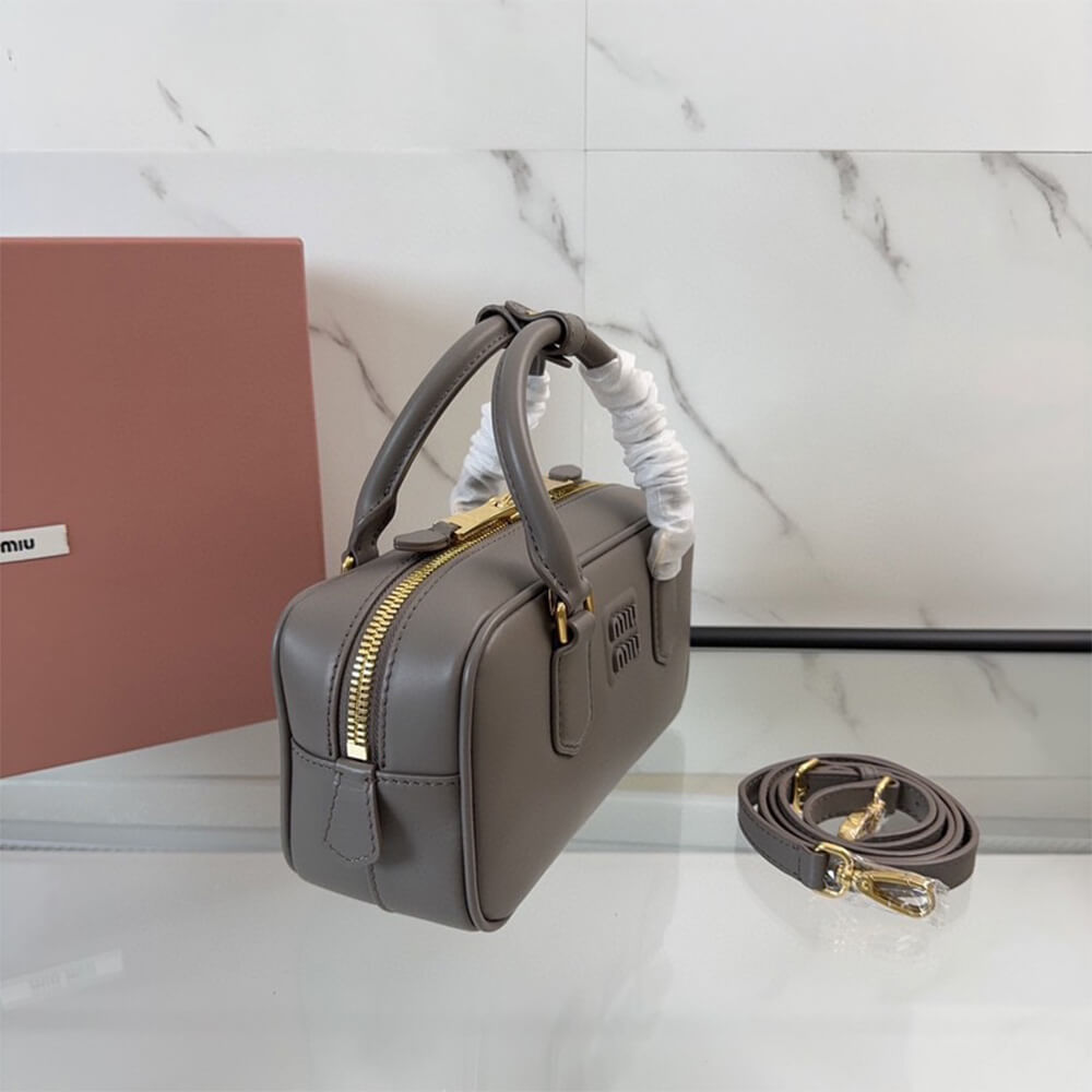 MIUMIU Medium Arcadie Leather Bag(HIGH-END GRADE)