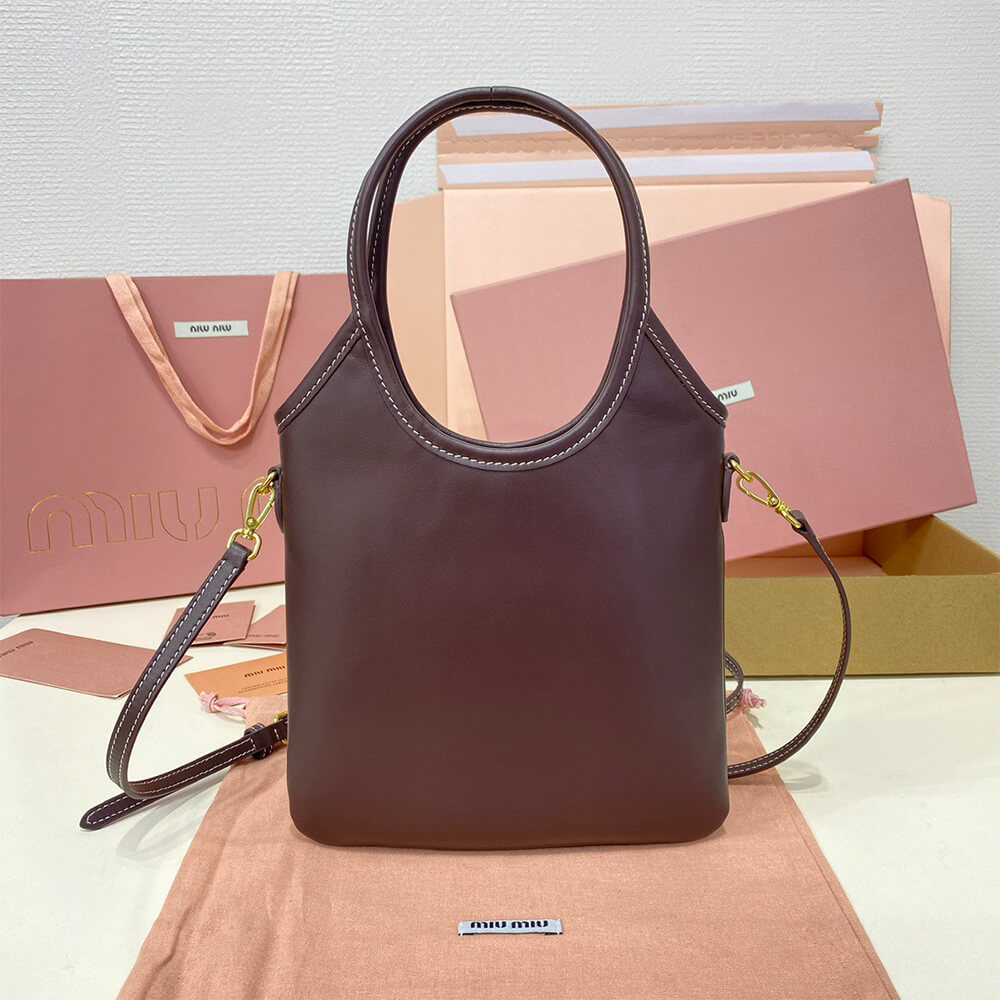 MIUMIU MINI IVY leather handbag(HIGH-END GRADE)