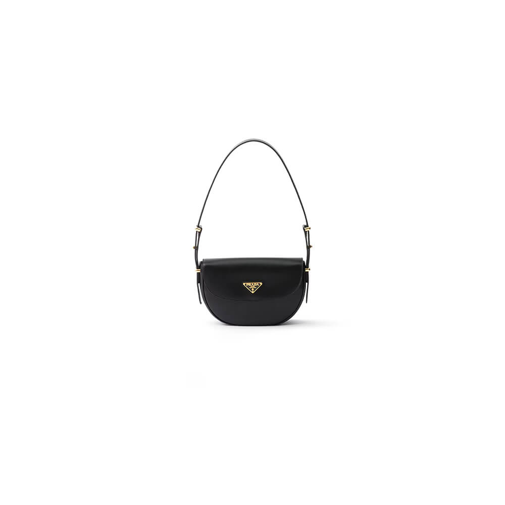 Prada Arque leather shoulder bag with flap